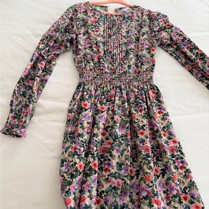 Mayoral Girls Floral long sleeve dress
